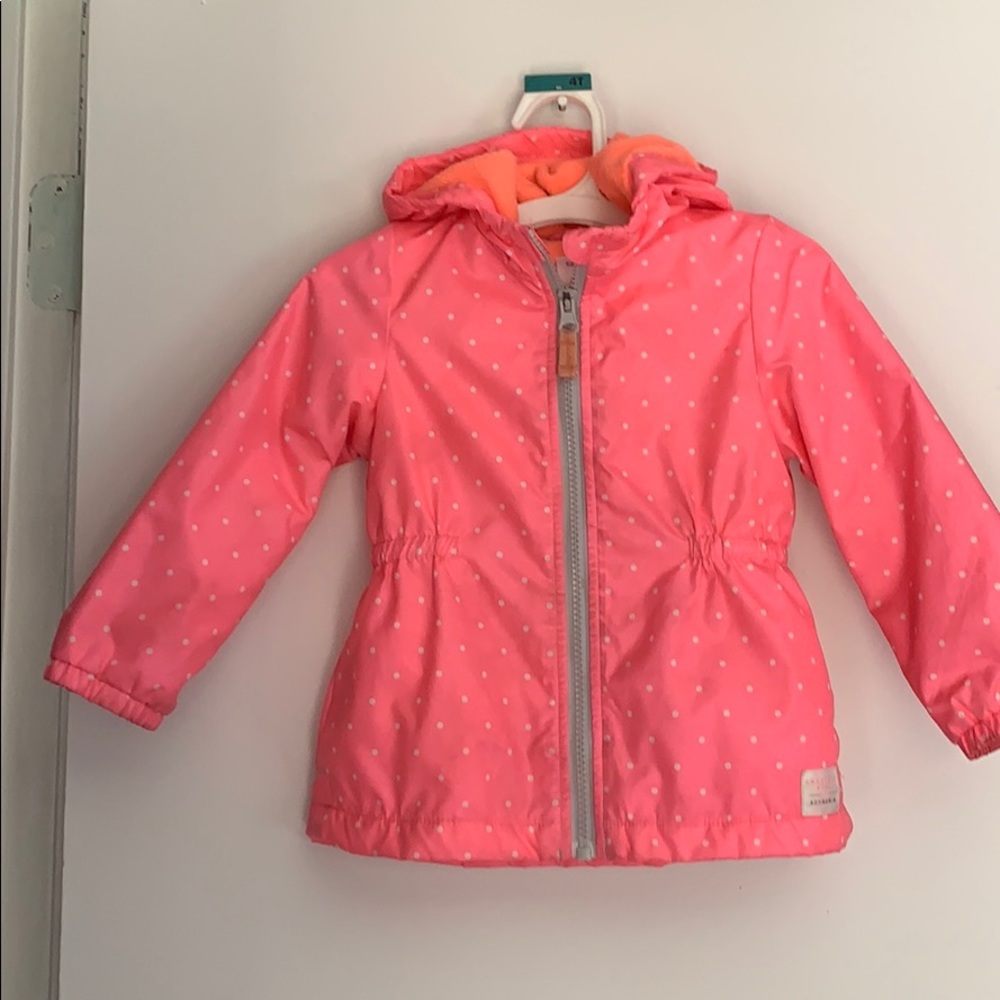 Pink carters 24m raincoat